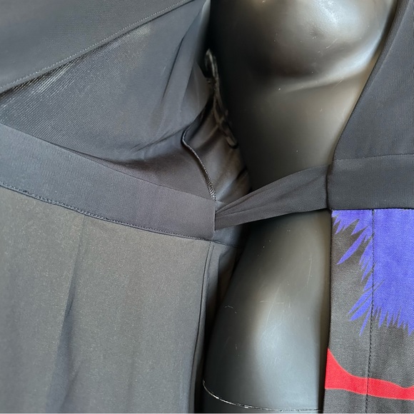 NWT DVF Jewel Print Wrap Dress Fit & Flare Floral 3/4 Sleeve pocket combo tie - Picture 7 of 13